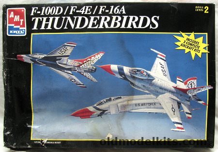 AMT 1/72 F-100D / F-4E / F-16A Thunderbirds, 8228 plastic model kit